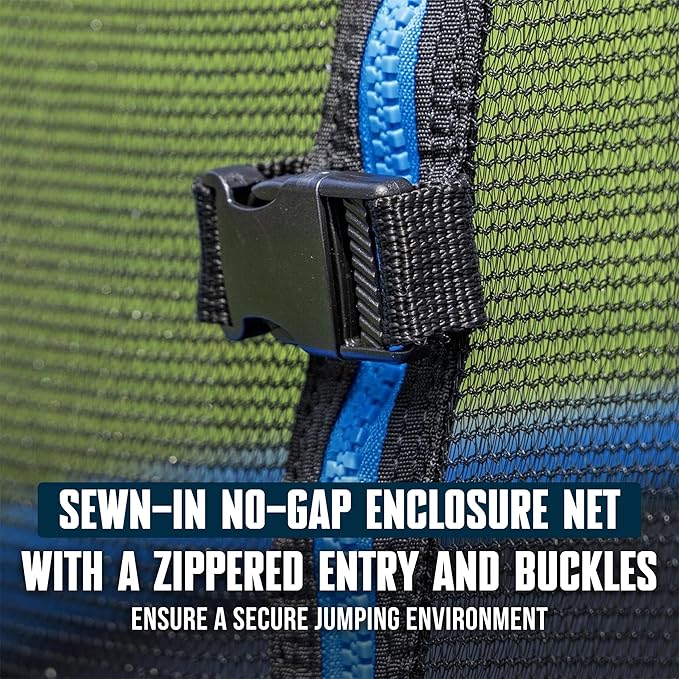 Bestway Xtreme Air 10FT 12FT 15FT Outdoor Trampoline for Kids and Adults, No-Gap Security Enclosure Net, Foam-Padded Poles, Fast & Easy Assembly, ASTM Approved, 2-Year Warranty