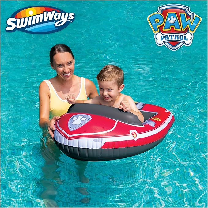 SwimWays Paw Patrol Swim Trainer Life Jacket, US Coast Guard Approved Life Vest Kids Swim Vest, Pool Floats & Life Jackets for Kids, Marshall