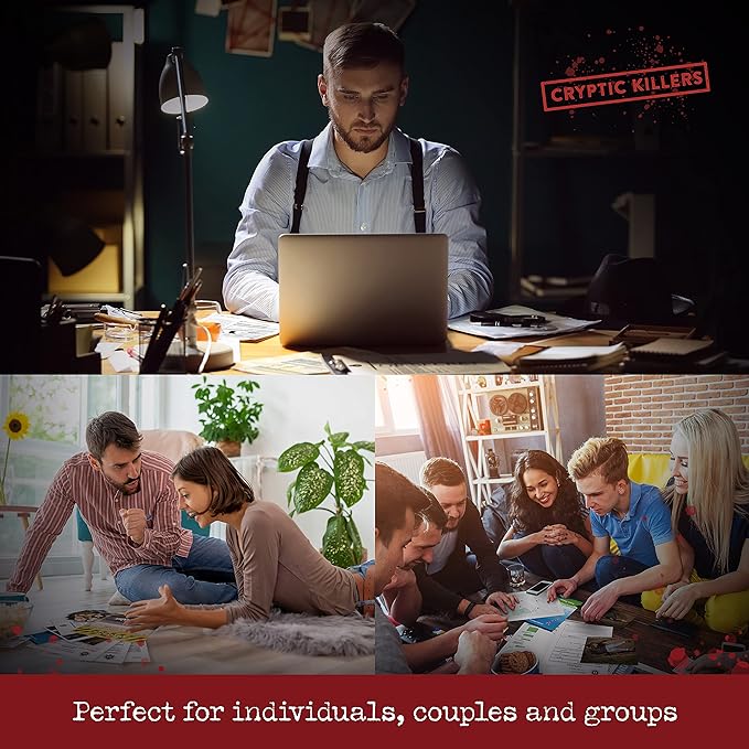 Cryptic Killers Unsolved murder mystery game - Cold Case Files Investigation Detective clues/evidence - Solve the crime - For individuals, date nights & party groups - Murder in Miami