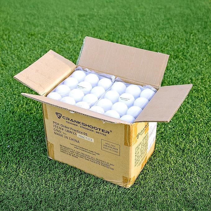 CRANKSHOOTER Lacrosse Practice Balls, Qty 120 (1 Case, 10 Dozen) These are NOT Game Balls