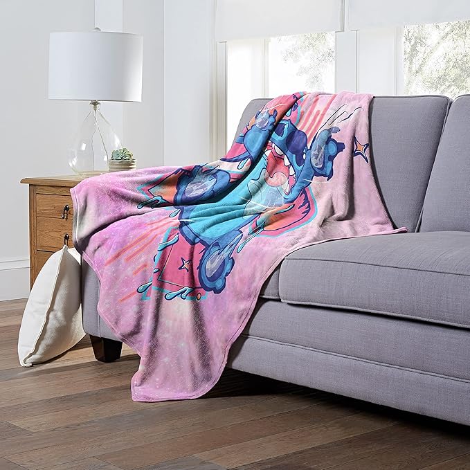 Northwest Lilo and Stitch Silk Touch Throw Blanket, 50" x 60", Wacky and Weird