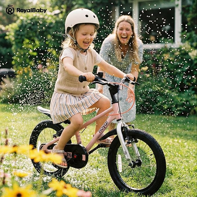 RoyalBaby EZ Fride Kids Bike 16 18 20 Inch, Lightweight Aluminum 2-in-1 Balance to Pedal Bike with One-Key Switch for Boys Girls Ages 4+