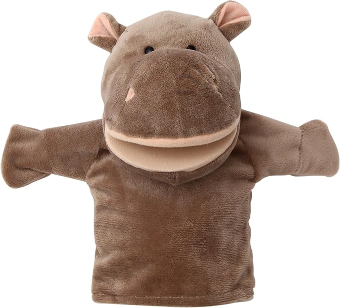 Animal Hand Puppets Set for Kids & Adults - 12.5" Premium Quality Soft Plush Toys with Movable Mouths - Perfect for Storytelling, Teaching, Preschool, Role-Play - Durable, Vibrant, Educational Puppets
