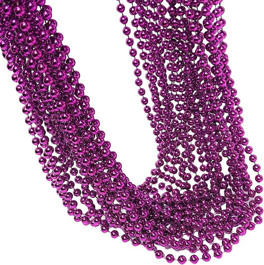 LUV HER Beaded Necklaces 24-Pack – Party Accessories for Girls & Women – Festive Dress-Up & Pretend Play