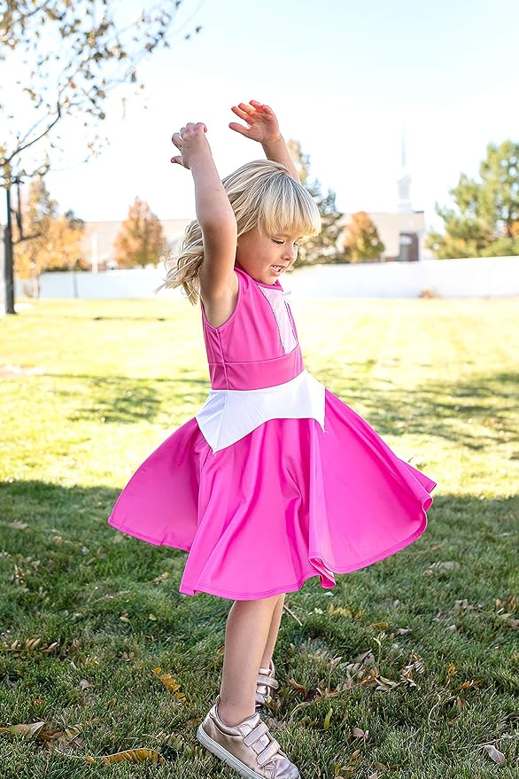 Little Adventures Pink Princess Twirl Dress - Girls (1-12) - Dress - COSTUME OUTFIT - Sleeping Beauty - Machine Washable