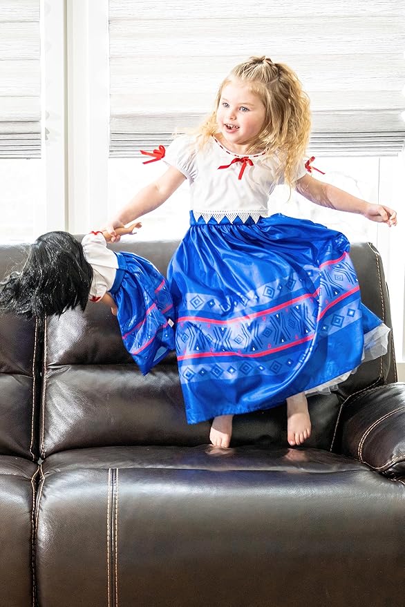Little Adventures Strong Princess Dress Up Costume - Machine Washable Girl Child Pretend Play Party Outfit