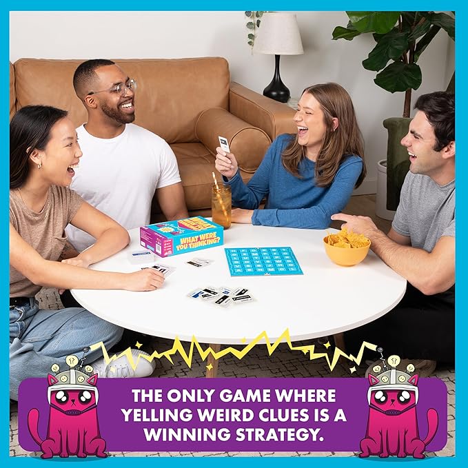 Exploding Kittens What were You Thinking? A Hilarious Guessing Board Game - Party Game for Ages 10 and up - Great for Adults, Teens, and Kids - 3 Players or More
