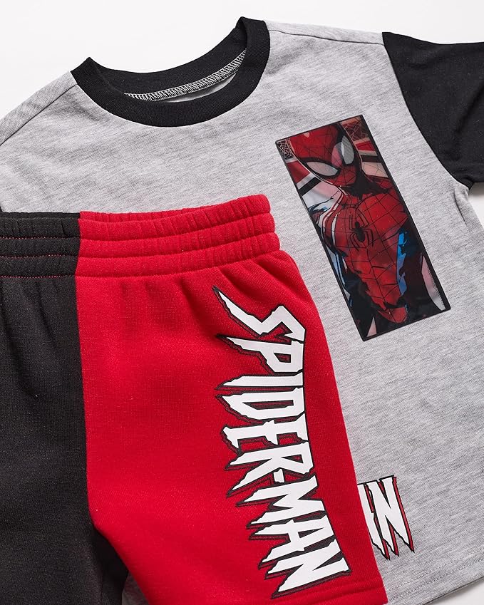 Marvel Boys' Spiderman S/S Lenticular Shor