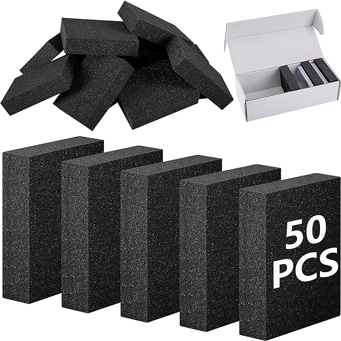 codree 50 Pcs Card Dividers Foam- 40D High Elasticity Sponge Trading Card Dividers- Shock Absorbing Cards Sponge Separators Inserts for Storage Boxes Games Sports Cards Protection