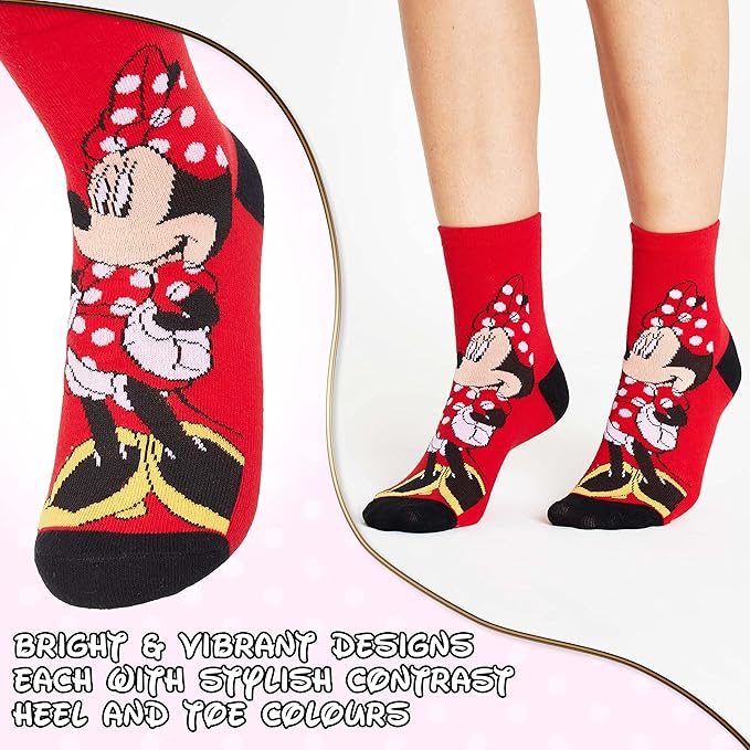 Disney Stitch Socks Gifts for Women Teens, US Size 4-9, Baby Yoda Pack of 5 Fuzzy Casual Crew Socks for Home Sleep Winter