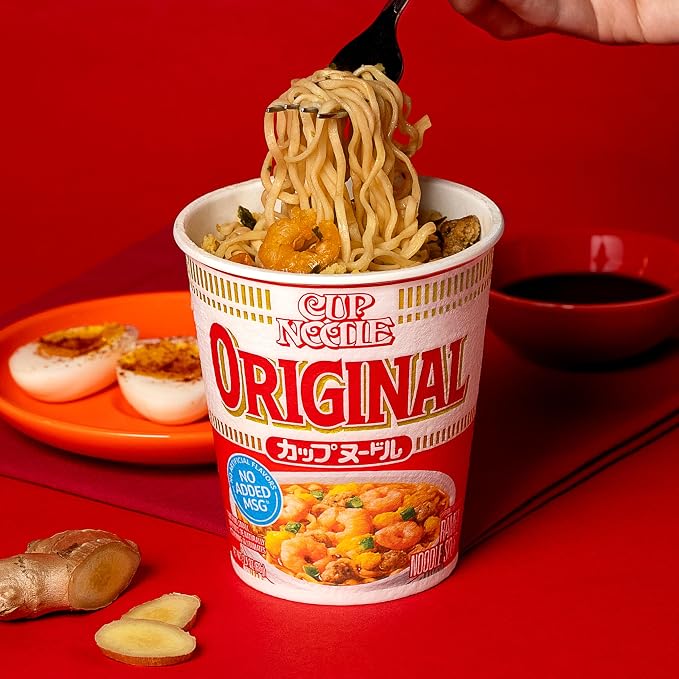 Nissin Cup Noodle Ramen Noodle Soup,Original,2.4 Ounce,(Pack of 12)