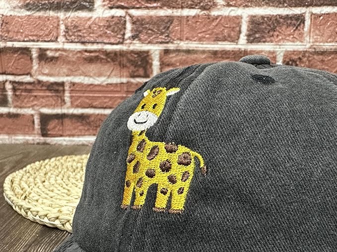 Embroidered Animal Baseball Hats for Boy and Girl