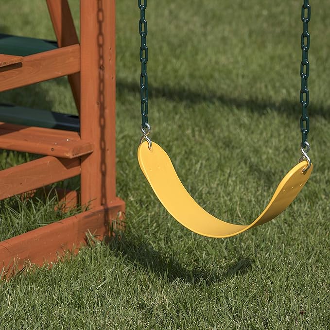 Jack and June Playset Belt Swing with 80" Chains Made for 5' and 6' Deck Height - Multiple Colors Available