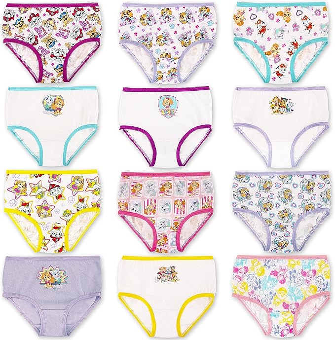 Paw Patrol Girls' Exclusive 12-days Advent Underwear Makes Potty Training Fun, Available in 2/3t-5t