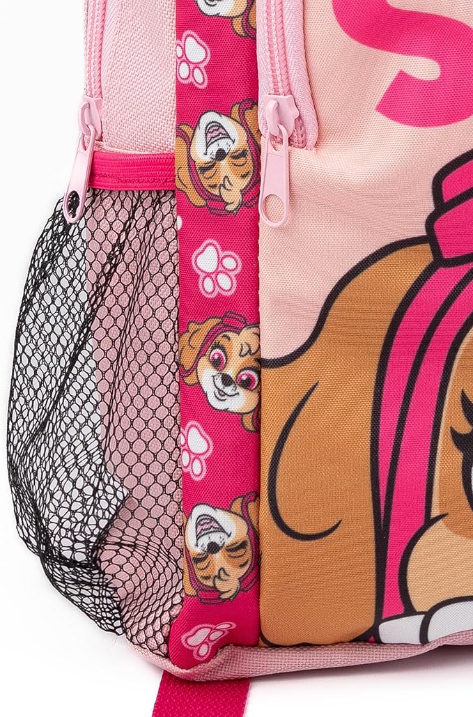 Paw Patrol Skye Girls Pink Backpack Rucksack Adjustable Straps Character Design School Bag Kids Organised Daypack