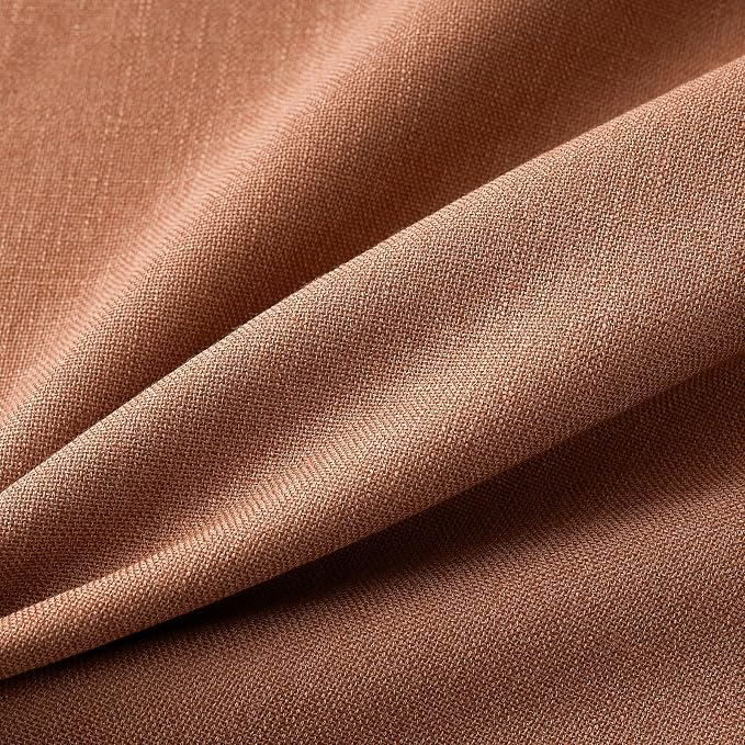 MIULEE Pack of 2 Decorative Linen Burlap Textured Pillow Covers Fall Farmhouse Boho Accent Pillowcases for Sofa Car Couch Bedroom Living Room Decor 20x20 Inch Rust