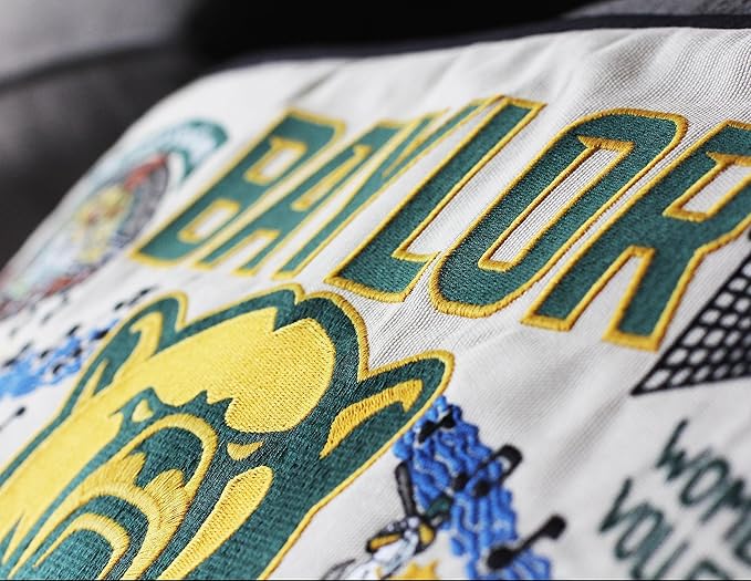 Catstudio Baylor University Collegiate Embroidered Decorative Throw Pillow