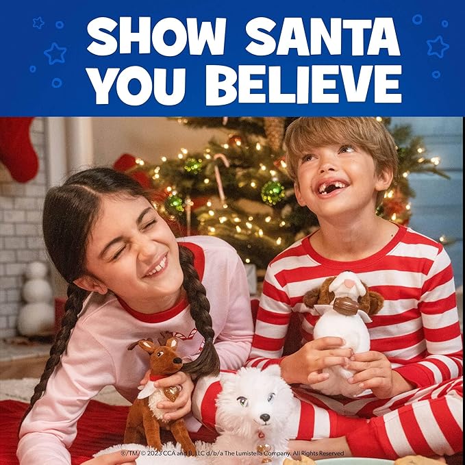 Elf Pets: A Reindeer Tradition - Includes Beautifully Illustrated Hardbound Storybook, Huggable Elf Pet Reindeer Stuffed Animal with Golden Heart Charm and Official Adoption Certificate