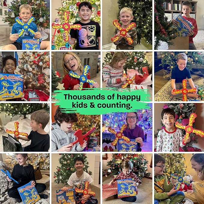 Outside Toys Boomerang For 5+ Year Boys Toys & Games - Soft Kid Toys Indoors or Outdoors - Toys For Kids Ages 4-8 - 5 Year Old Birthday Gift Cool Toddler Toys