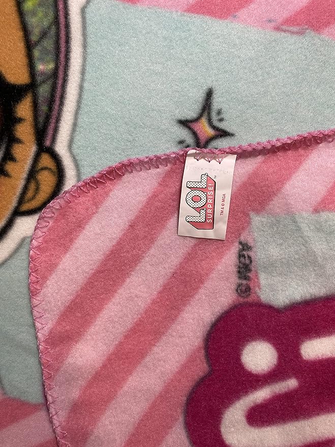 Girls Pink Fleece Soft and Cozy Throw Blanket (40" x 60) (LOL 1)