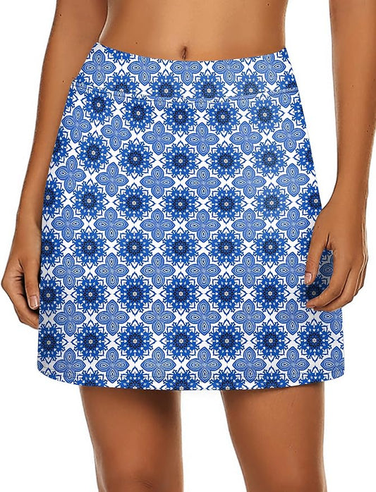 Ekouaer Women's Active Performance Skort Lightweight Skirt for Golf Tennis | Built-in Shorts, A Line, High Waisted, Tummy Control, Pickleball, Running, Workout, Sports, Skorts for Woman