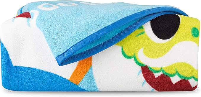 Franco Kids Bedding Super Soft Plush Micro Raschel Blanket, 62 in x 90 in, Baby Shark