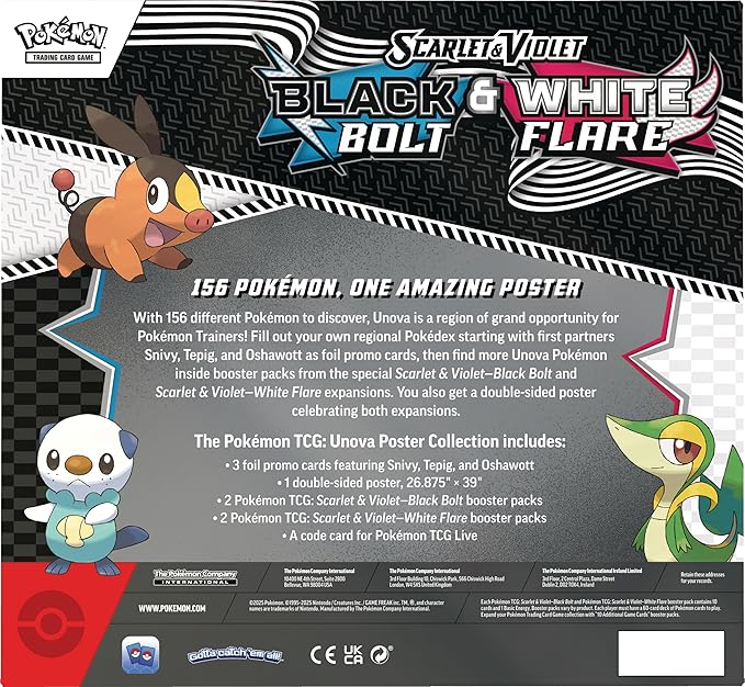 Pokemon TCG Scarlet & Violet 10.5 Unova Poster Box