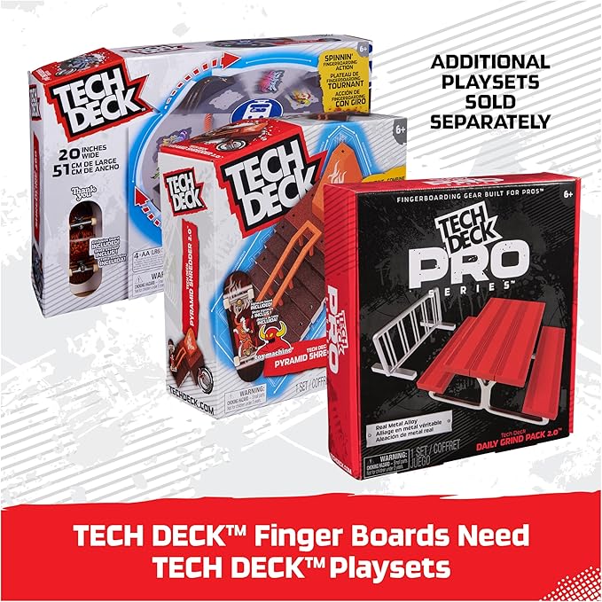 TECH DECK, Ultra DLX Fingerboard 4-Pack, Element Skateboards, Collectible and Customizable Mini Skateboards, Kids Toy for Ages 6 and up