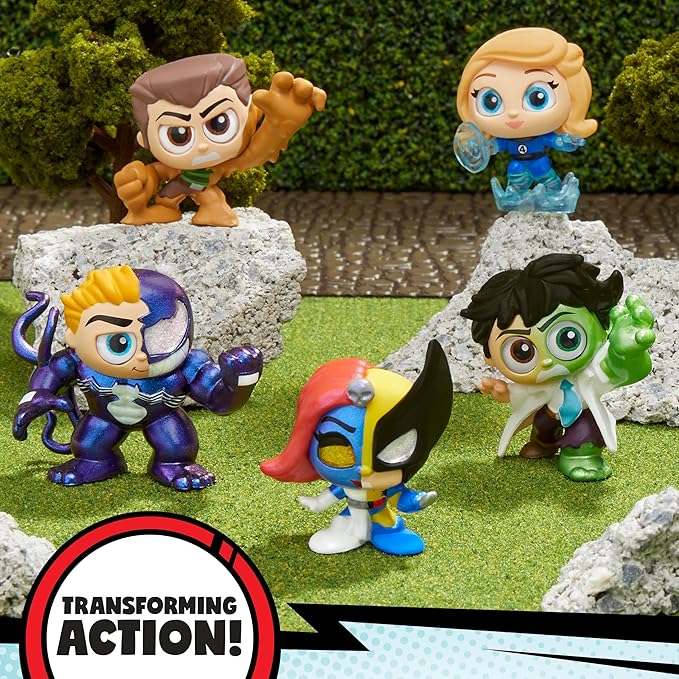 Disney Doorables Marvel Action Peek Series 2 - Mystery Collectible Surprise Figures with Cute Details, Mini Size, Big Power, for Fans, Collectors and Kids 5+, Kids Toys for Ages 5 Up by Just Play