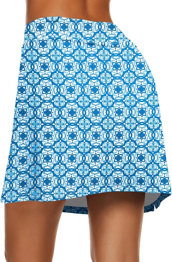 Ekouaer Women's Active Performance Skort Lightweight Skirt for Golf Tennis | Built-in Shorts, A Line, High Waisted, Tummy Control, Pickleball, Running, Workout, Sports, Skorts for Woman