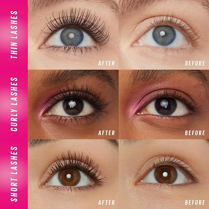 Maybelline Lash Sensational Firework Washable Mascara, Lengthening & Volumizing Mascara for up to 24HR wear, Very Black, 1 Count