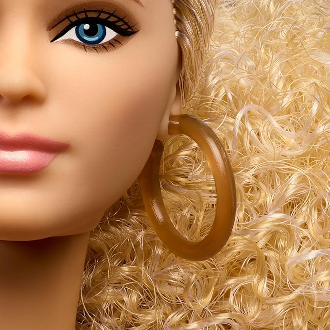 Barbie Basics Model Collector Fashion Doll 06 with Blonde Hair, Shimmery Golden Skirt & Halter, Universal-fit Fashions, Posable Body