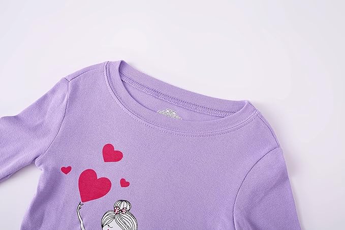 Family Feeling Kids & Toddler Girls Boys Pajamas 2 Piece Pjs Set 100% Cotton Sleepwear