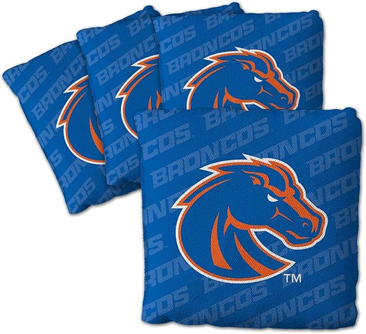 YouTheFan Officially-Licensed NCAA Set of 4 Cornhole Bags - All Weather Regulation 6” x 6” Size - 16oz Weight - Designed in USA
