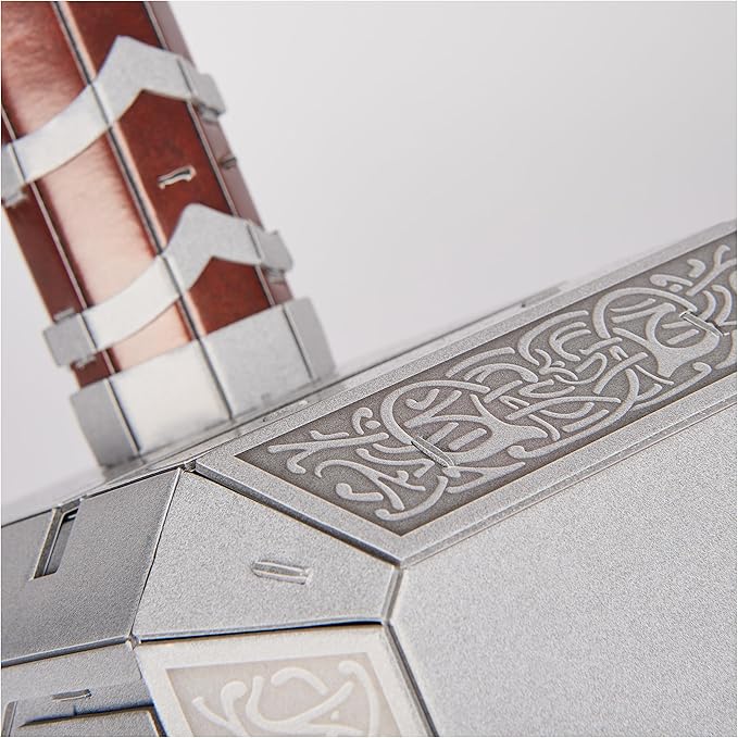 4D Build, Marvel Mjolnir Thor Hammer 3D Puzzle Model Kit with Stand 87 Pcs | Thor Desk Decor | Building Toys | 3D Puzzles for Adults & Teens 12+