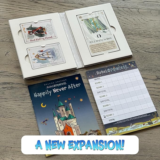 Rebel Princess Deluxe Edition: Happily Never After Expansion – Fast-Paced Strategy Card Game, 3+ Players, Ages 15+, 45 Min Play, from The Creators of Cat in The Box Deluxe Edition