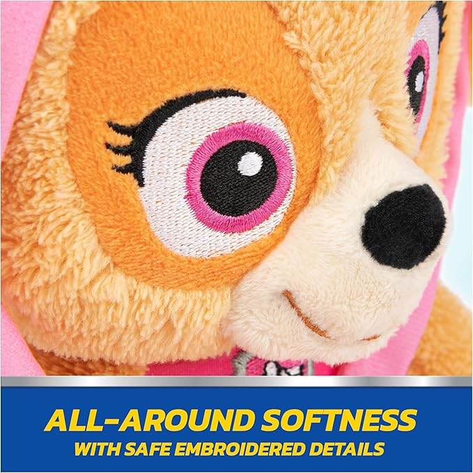 GUND PAW Patrol Official Skye Take Along Buddy Plush Toy, Premium Stuffed Animal for Ages 1 & Up, Pink/Brown, 13”
