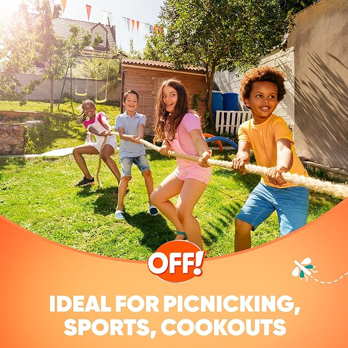 OFF! Family Care Mosquito & Tick Repellent Spritz, Bug Spray Containing 7% DEET, Unscented with Aloe Vera, 9 Oz