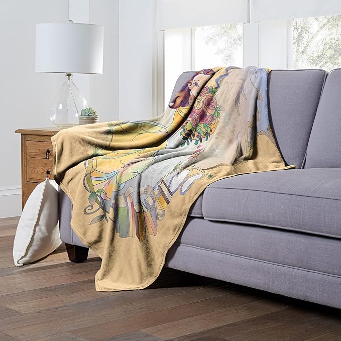 Northwest Disney 100 Silk Touch Throw Blanket, 50" x 60", Celebration Belle