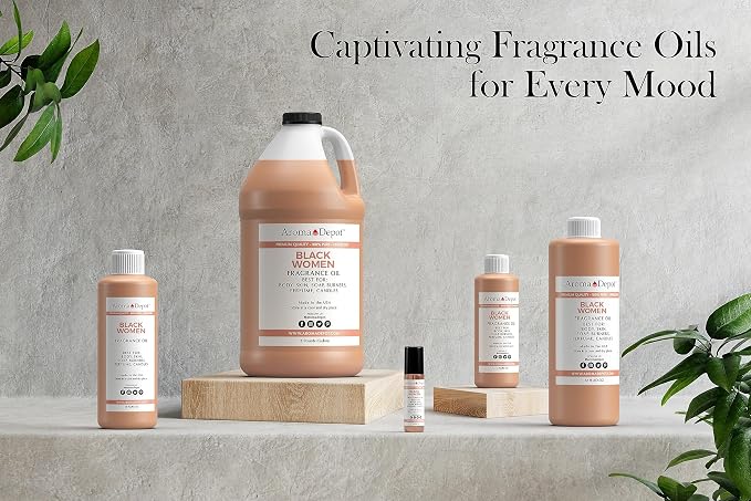 Black Women 2 oz Fragrance Oil I Perfume I Skin Bath Bombs, Body Butters, Creams and lotions. Few Drops in The Diffuser, Burners, or Warmers.