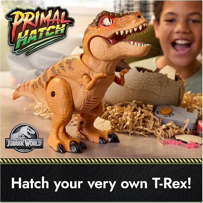 Jurassic World Interactive Toy Dinosaur & Egg, Hatch & Train Your own Baby Dino with 100+ Sounds & Reactions, Kids Toys for Boys & Girls Aged 5 & Up