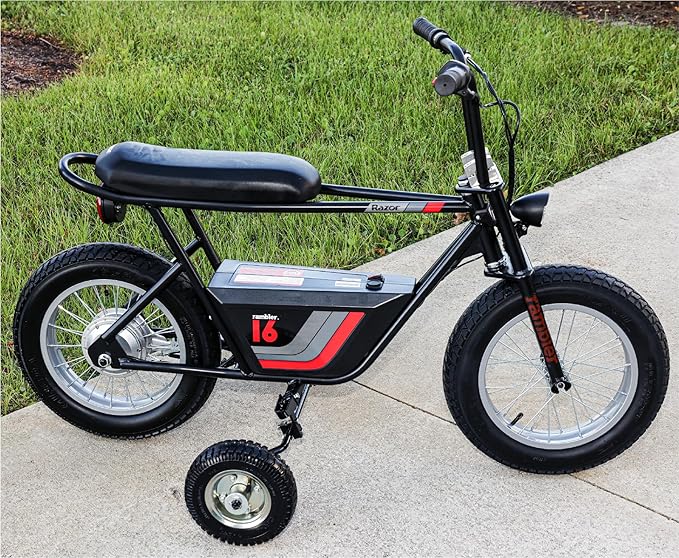 Hardline Products USA Wheels for Tots Training wheels for Razor Rambler 12 & 16 24v-36v Electric Minibike - 1602-UT-Rambler