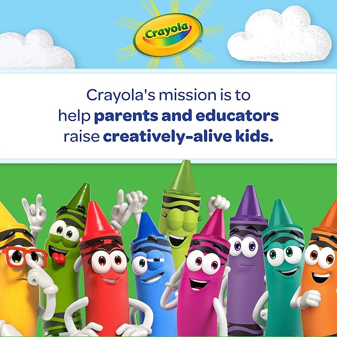 Crayola Large Egg Crayons (12ct), Essential Easter Basket Stuffers, Jumbo Washable Crayons for Toddlers, Spring Craft Supplies, Small Easter Egg Gift, Ages 1+