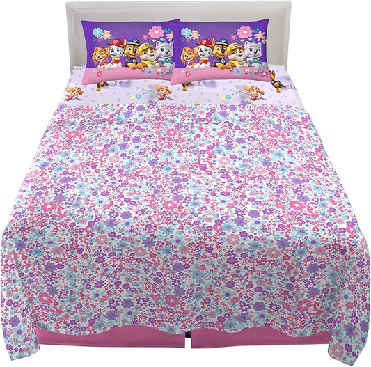 Franco Kids Bedding Super Soft Microfiber Sheet Set, Full, Paw Patrol Girls