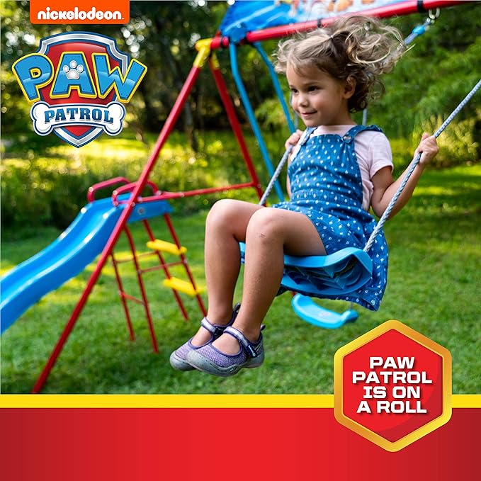 Swurfer PAW Patrol Swing Sets for Backyard, Swingset Outdoor for Kids