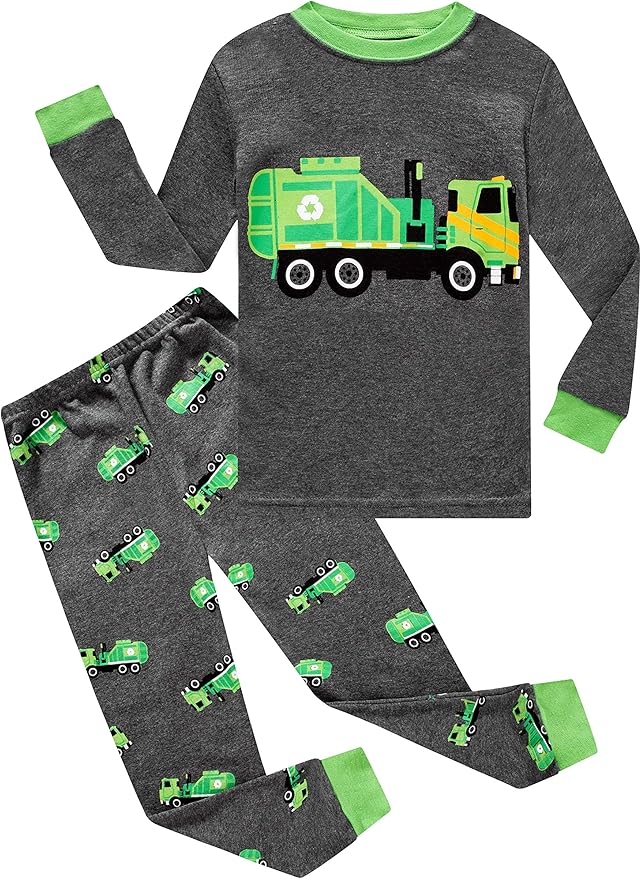 Family Feeling Little Boys Pajamas Sets 100% Cotton Long sleeve Pjs