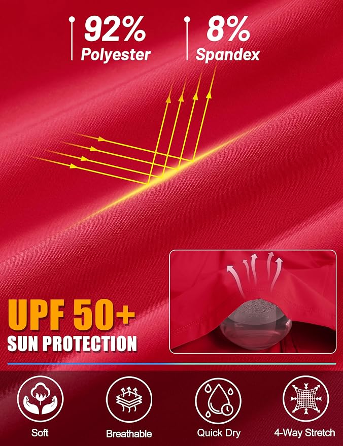 MAGCOMSEN Women's 5" Hiking Shorts UPF 50+ Quick Dry Lightweight Athletic Running Golf Summer Casual Shorts with Pockets