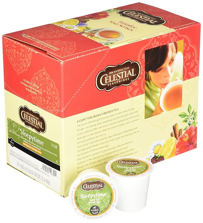 Celestial Seasonings Sleepytime Herbal Tea, K-Cup Portion Pack for Keurig K-Cup Brewers, 96 Count