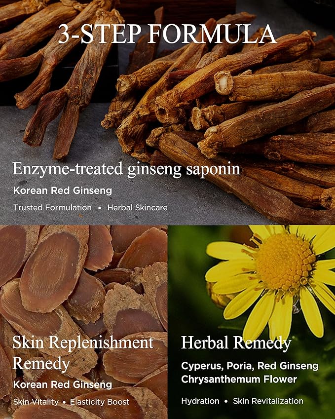 Bon Yeon Jin Red Ginseng Toner for Dry Skin, Non-Sticky – Patented Saponin + 7 Hanbang Herbs, Alcohol Free, Large Size 5.41 fl.oz Anti-Aging Firming for Women Men Elasticity Support