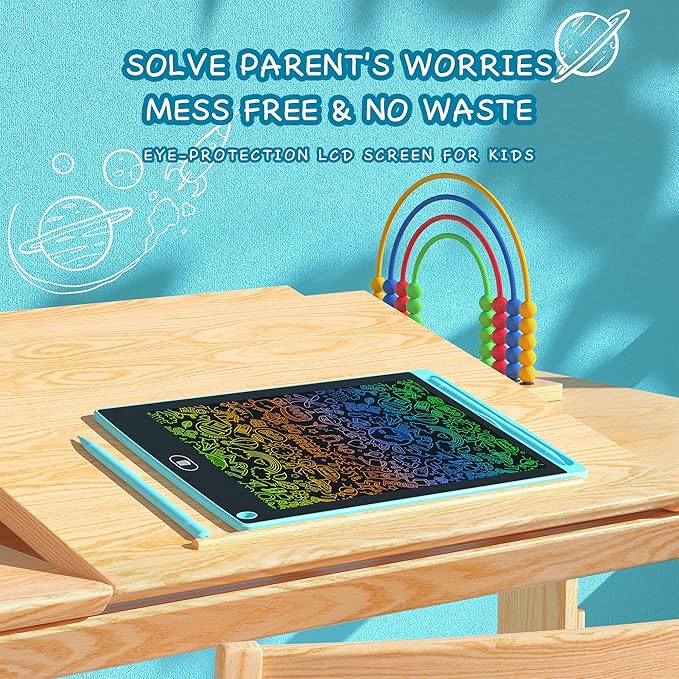 30 Pack LCD Writing Tablet - 8.5 Inch Bulk Colorful Doodle Board Erasable Electronic Painting Drawing Pads Learning Toy Gifts for Kids Christmas Birthday School Age 3-8 (Blue, Red, Green, Pink, Black)
